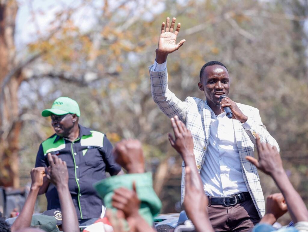 Babu on the campaign trail alongside the former deputy president, Rigathi Gachagua.